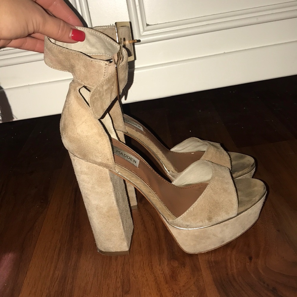 Tan Platform Heels